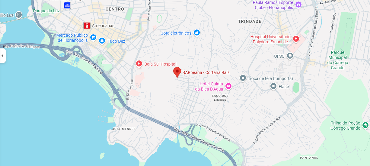 Localização de barbearia